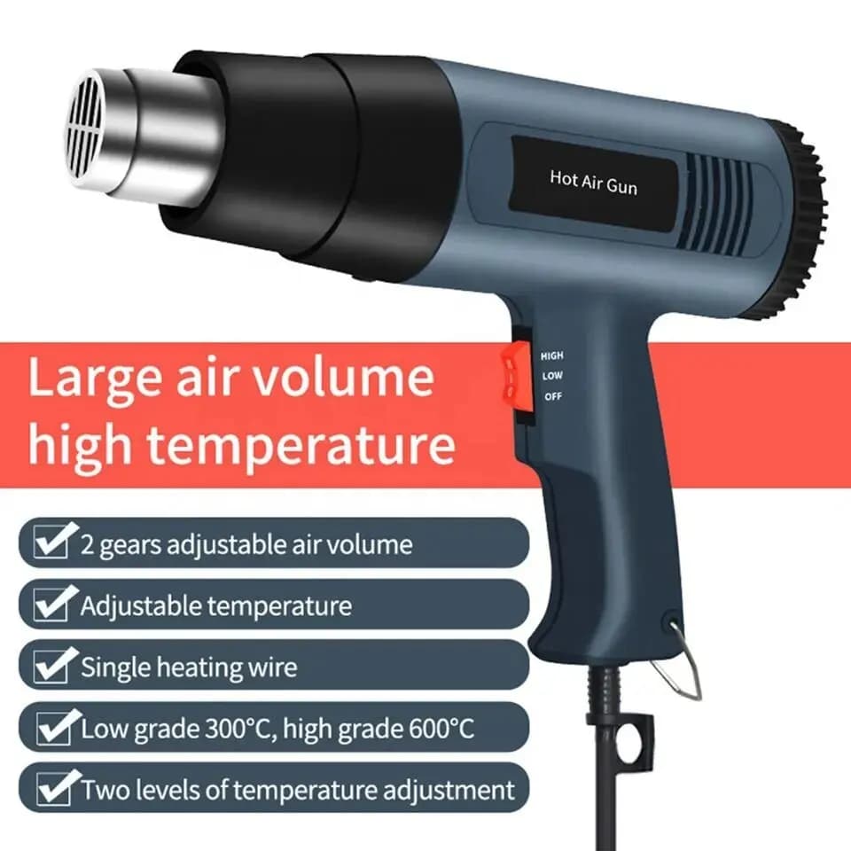 Nouveau pistolet à air chaud 2026, 2500W, électrique, à température réglable, avancé, 220V