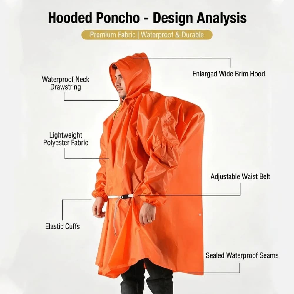 Accessoires de pluie, imperméable d'extérieur 220T, imperméable léger, veste de pluie portable et durable, pour l'alpinisme