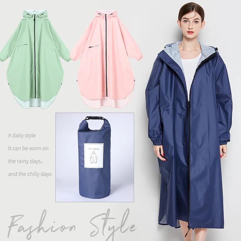 Manteau de Pluie Long et Épais pour Femme et Homme, Imperméable, Grande Taille, pour Adultes, Randonnée en Plein Air, Coupe-Vent, Biker, Allongé, Nouvelle Collection