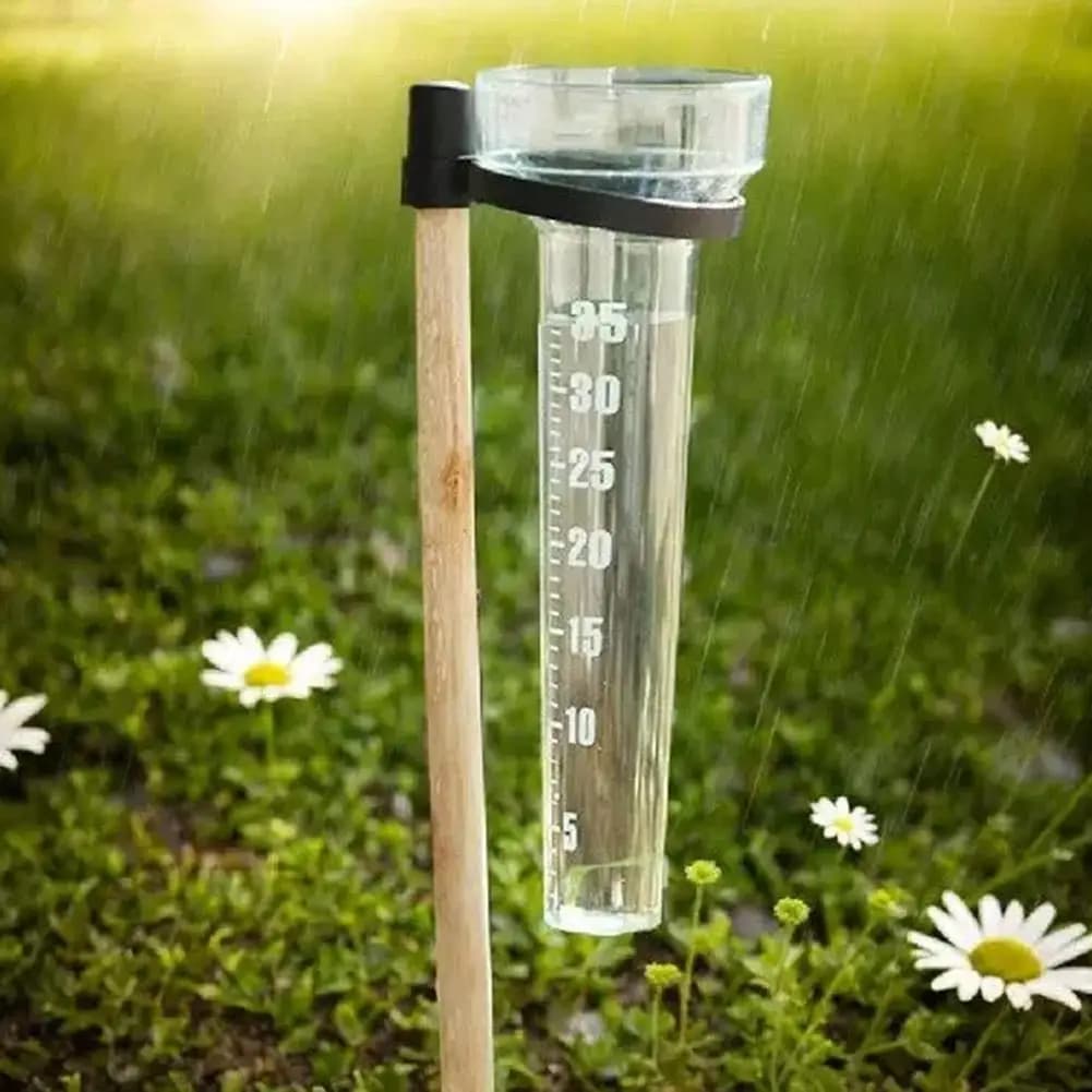 Pluviomètre 35 mm en polystyrène pour la mesure de l'eau de pluie, outil de mesure de la pluie pour jardin extérieur et sol