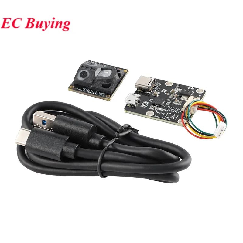 EAI YDLIDAR GS2 ligne à semi-conducteurs Lidar capteur de portée Module Radar Laser 28Hz 300MM 100 °   Évitement d'obstacles de balayeuse à balayage