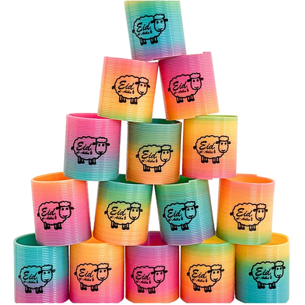 12/24 pièces Jouets ressorts magiques arc-en-ciel ronds, spirales dégradées pour les doigts, jouets amusants pour enfants, cadeaux de fête d'anniversaire pour enfants, remplissage de piñata