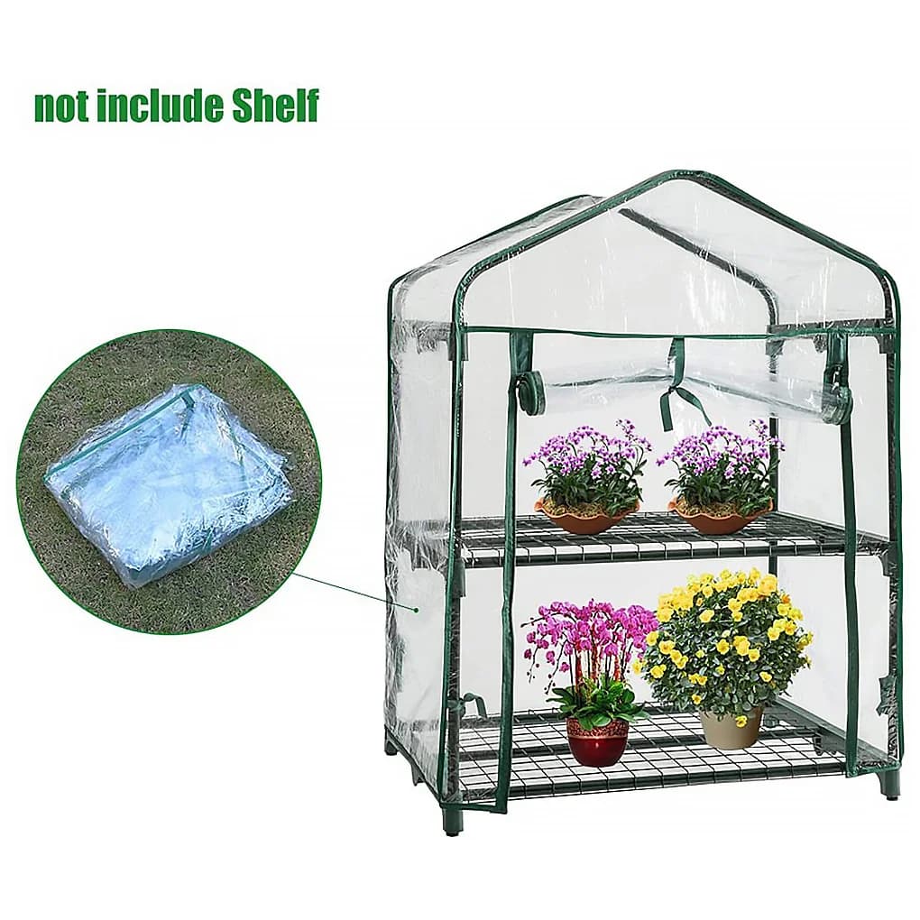 Couverture de serre de jardin à 3/4/5 niveaux, couverture imperméable en PVC pour maison de croissance de plantes et de fleurs, résistante à l'usure