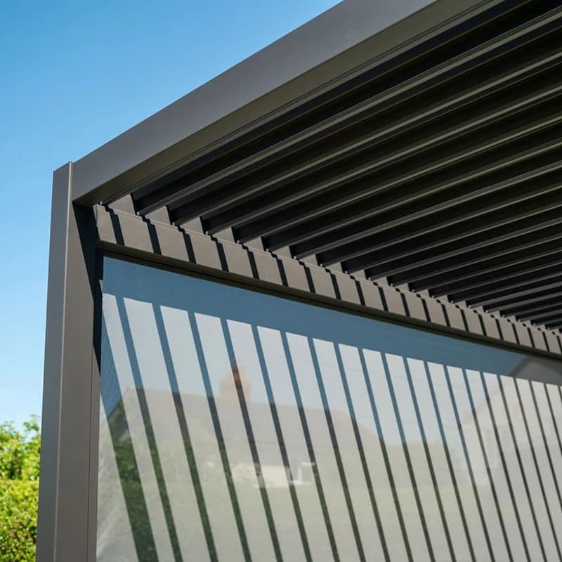 Pergola bioclimatique en aluminium 3x3m/10x10 pieds