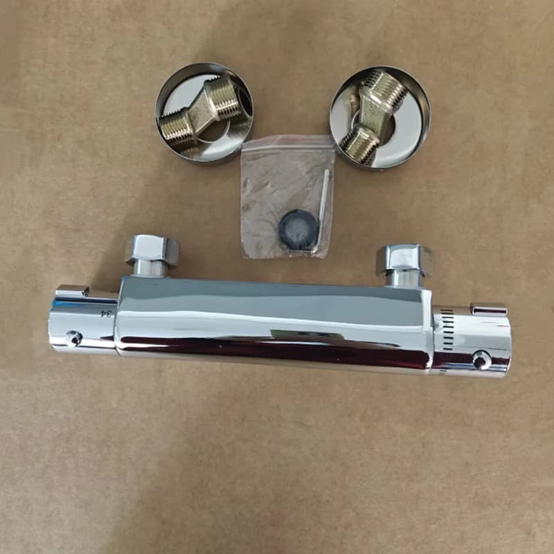 Robinet mitigeur de douche thermostatique, salle de bains, robinet de baignoire d'eau combiné, mitigeur thermostatique avec entrées inversées