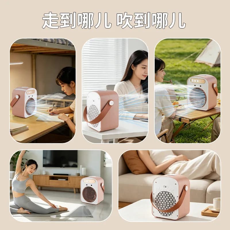 Nouveau ventilateur climatiseur 2026, ventilateur humidificateur, nouveau ventilateur électrique domestique à refroidissement par eau, petit modèle