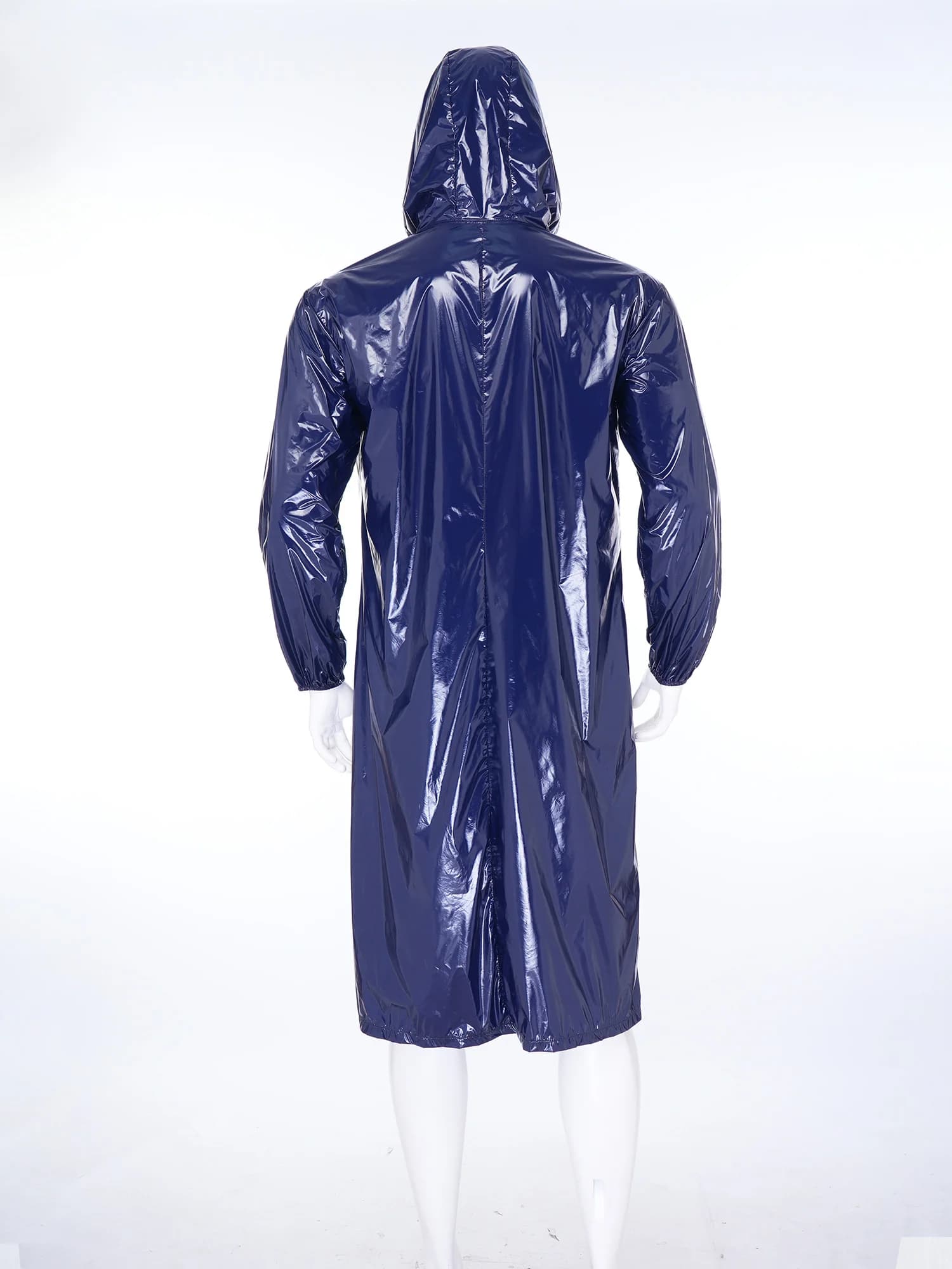 Manteau imperméable pour homme et femme, trench à capuche, manches longues, fermeture éclair sur le devant, léger, imperméable, veste longue, vêtements de travail, poncho de camping