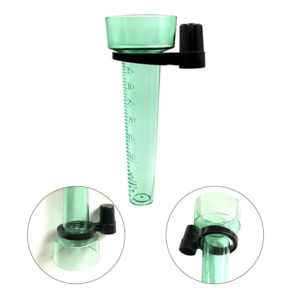 Pluviomètre 35 mm en polystyrène pour la mesure de l'eau de pluie, outil de mesure de la pluie pour jardin extérieur et sol