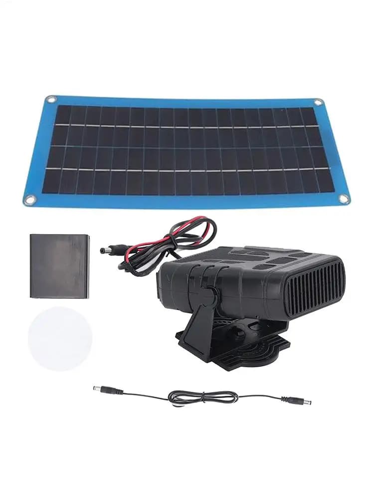 Réchauffeur de panneau solaire unique 30W, chargeur de panneau solaire de voiture avec chauffage, Kit d'énergie solaire pour le séchage et le chauffage, désembueur de pare-brise