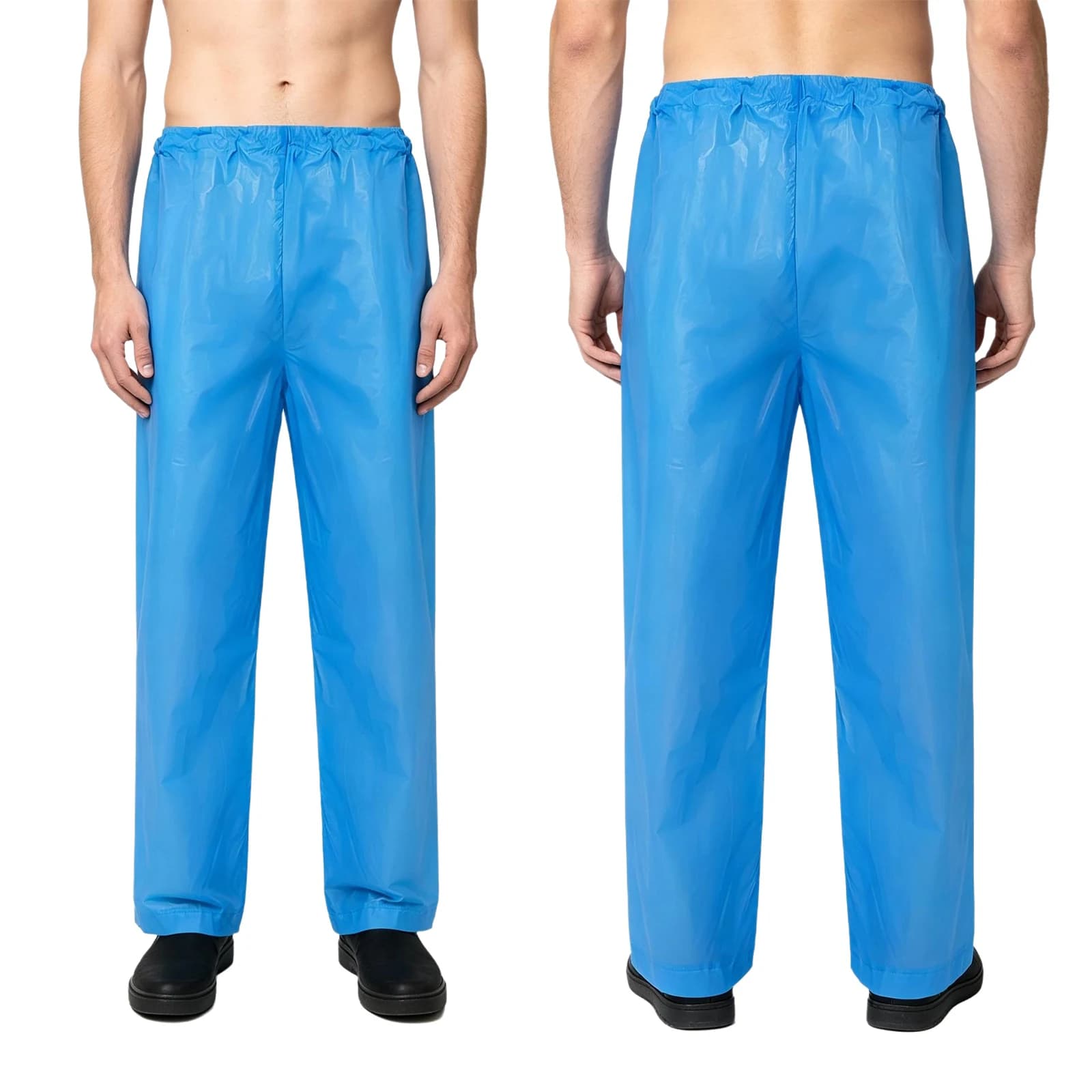 Pantalon de pluie unisexe pour adultes, imperméable, léger, à jambes larges, pour la randonnée, l'atelier, uniforme, pantalon long