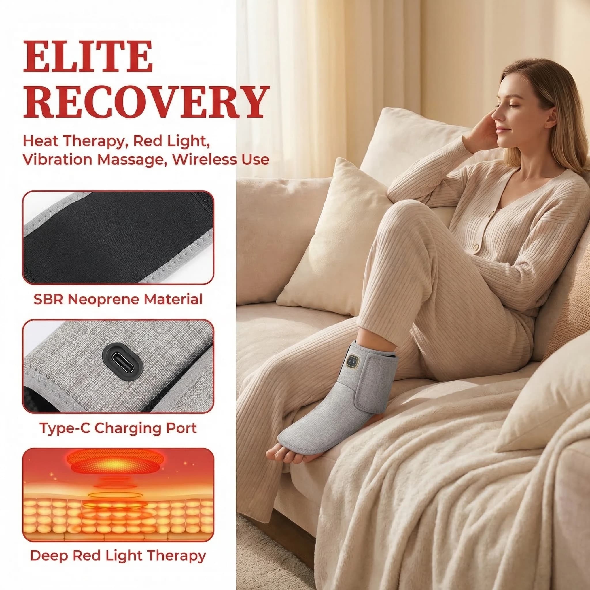 Coussin chauffant électrique pour pieds d'hiver, USB, chauffe-pieds domestique, couverture thermique en peluche douce, pantoufles chauffantes pour le bureau et la maison