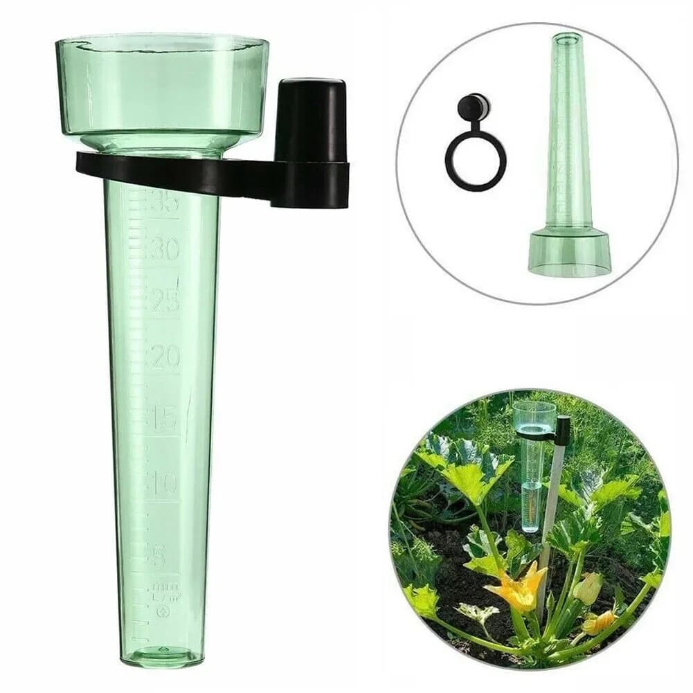 Pluviomètre 35 mm en polystyrène pour la mesure de l'eau de pluie, outil de mesure de la pluie pour jardin extérieur et sol