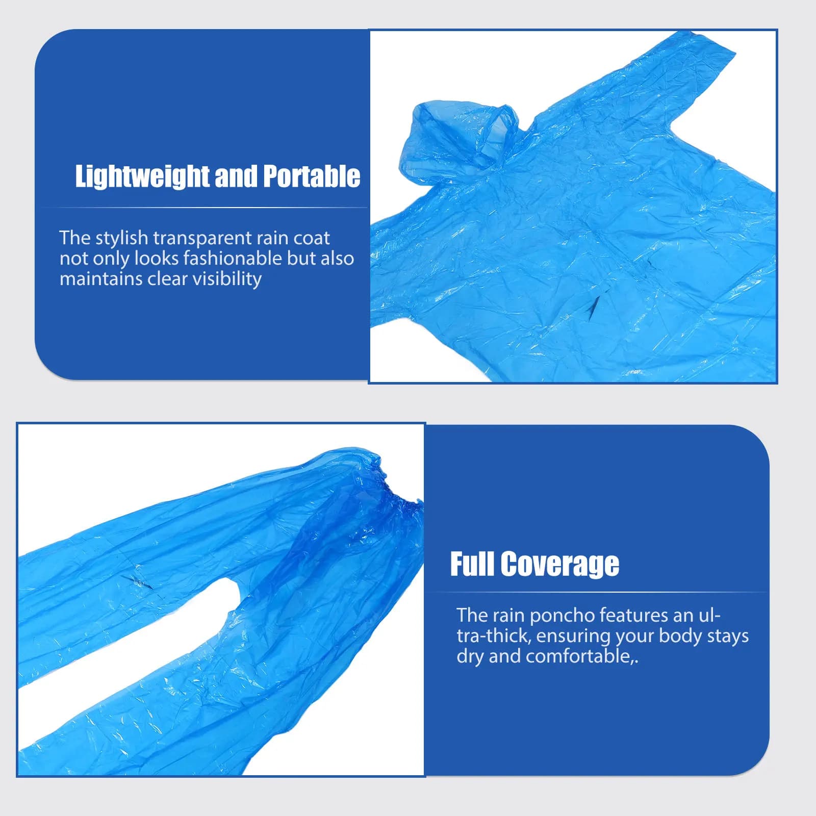 3 Ensembles de Vêtements de Pluie Jetables : Imperméables Transparents à Capuche, Pantalons, Ponchos de Voyage, Couvre-chaussures Imperméables pour Hommes et Femmes, pour Situations d'Urgence