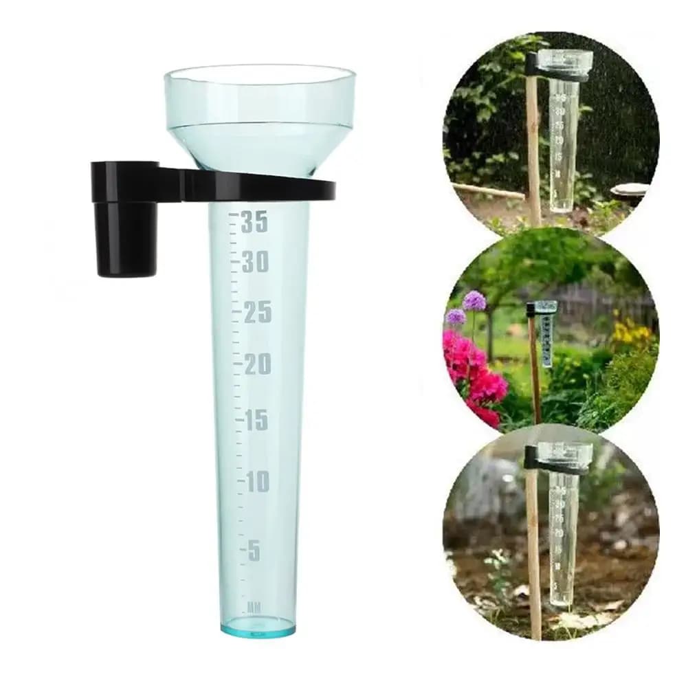 Pluviomètre 35 mm en polystyrène pour la mesure de l'eau de pluie, outil de mesure de la pluie pour jardin extérieur et sol
