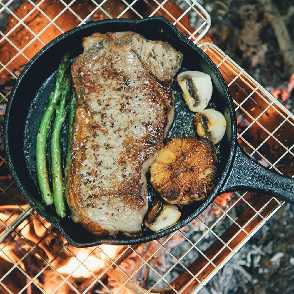 Poêles en fonte rondes réutilisables, poêles à frire, plaques de cuisson, poêles à œufs, adaptées aux cuisinières d'intérieur et d'extérieur, aux grils, pour la cuisine domestique