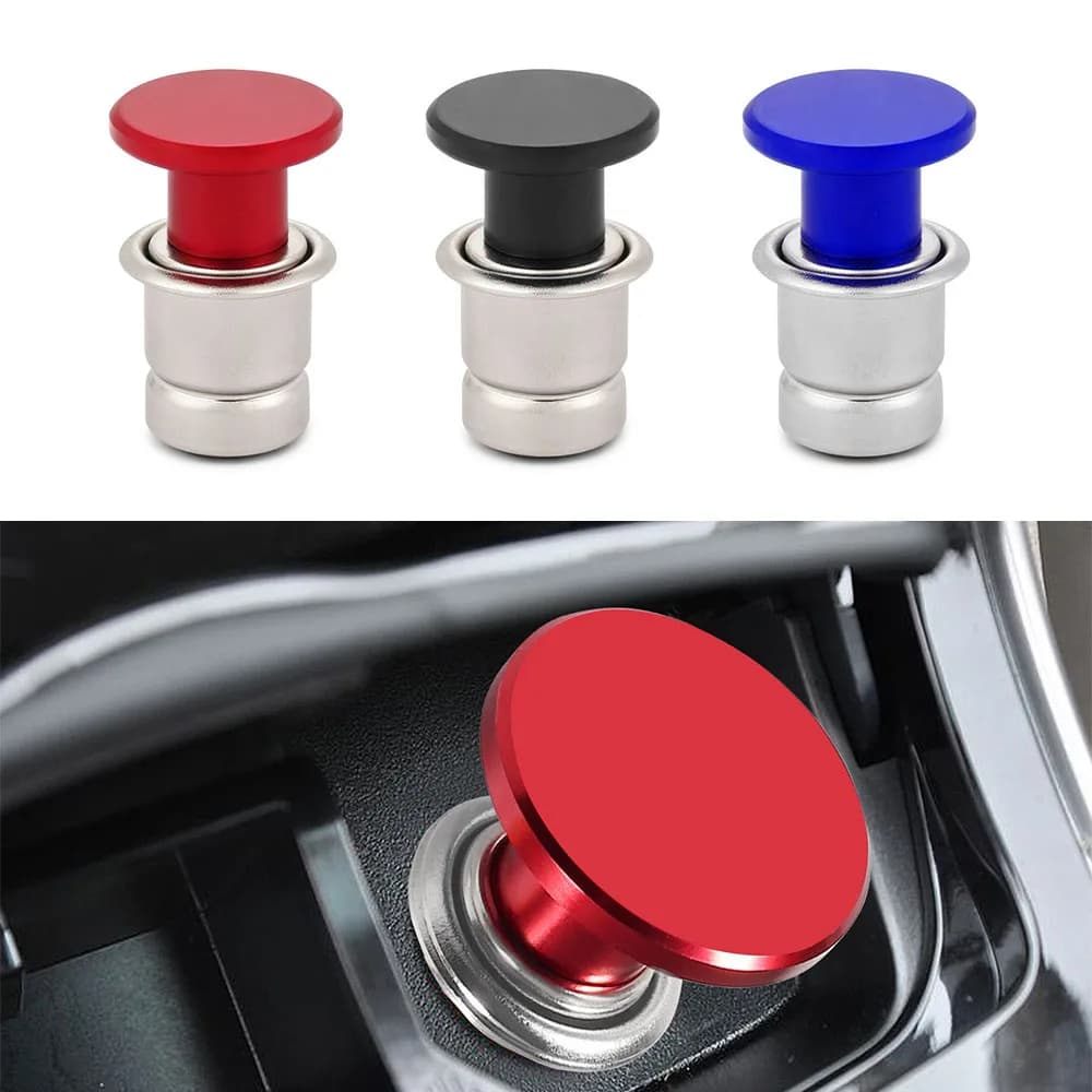 Ensemble de prise allume-cigare 12V pour voiture, avec cache-bouton pour allume-cigare et prise de chauffage de voiture