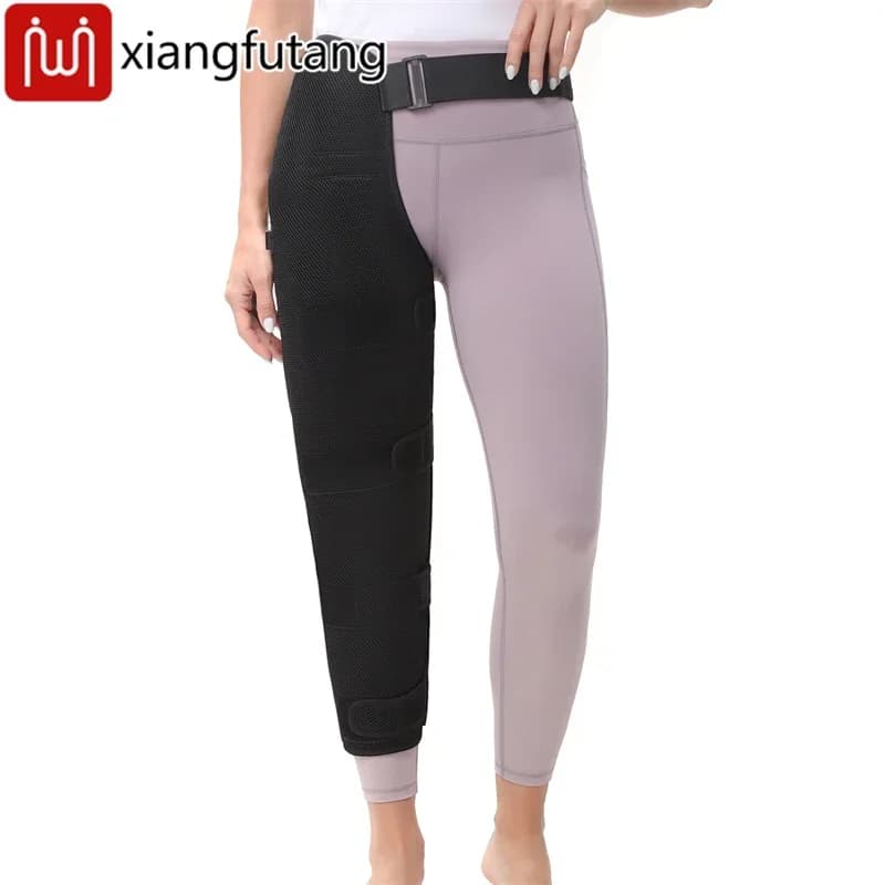 Coussin chauffant massant pour jambes longues avec masseur vibrant, chauffe-jambes électrique, enveloppe chauffante pour soulager les douleurs aux hanches, cuisses, genoux et mollets