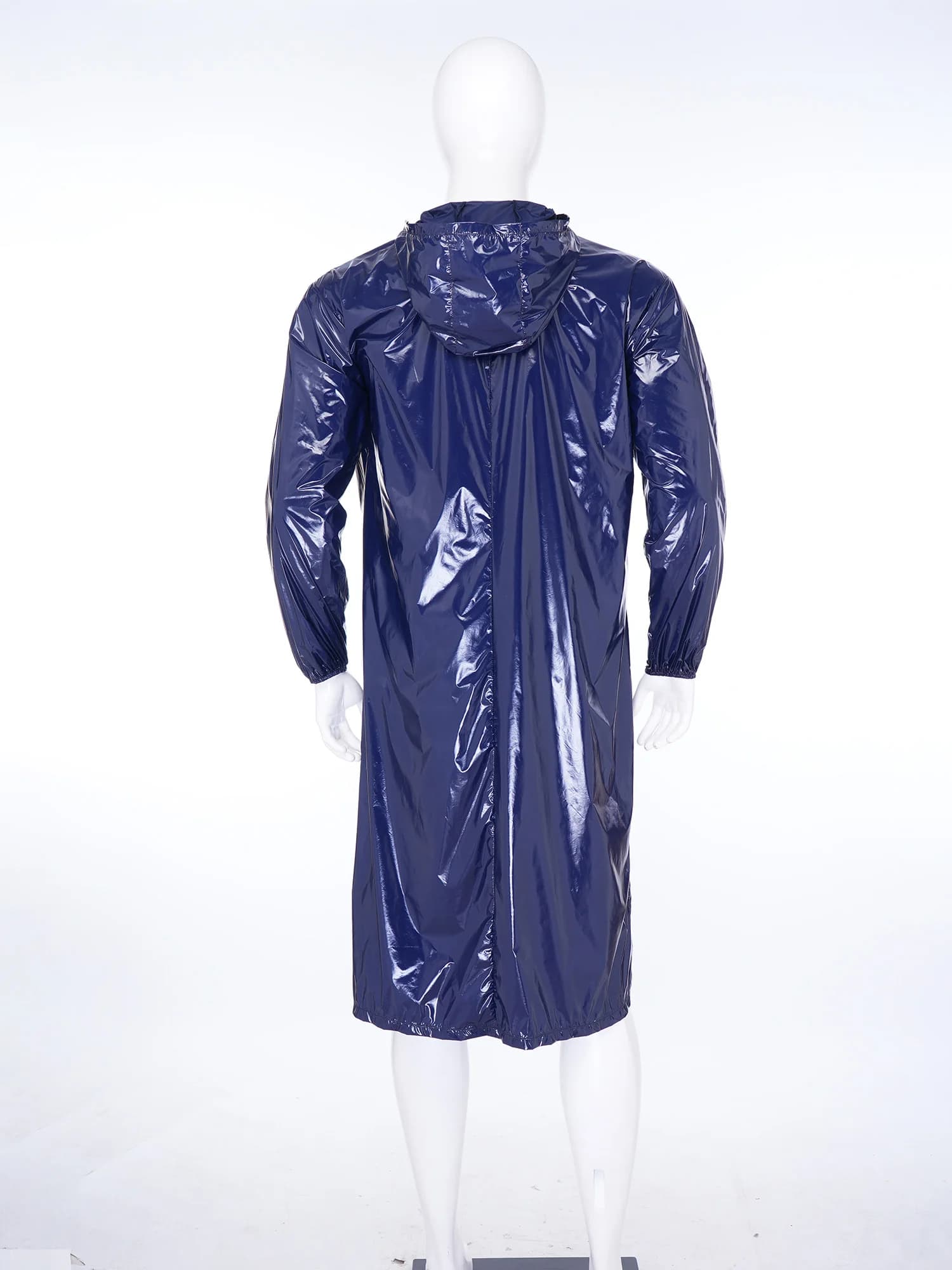 Manteau imperméable pour homme et femme, trench à capuche, manches longues, fermeture éclair sur le devant, léger, imperméable, veste longue, vêtements de travail, poncho de camping