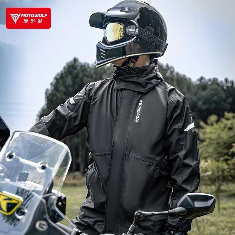 MOTOWOLF moto imperméable costume prévention des tempêtes veste imperméable pantalon motocycliste cavalier imperméable Camping en plein air