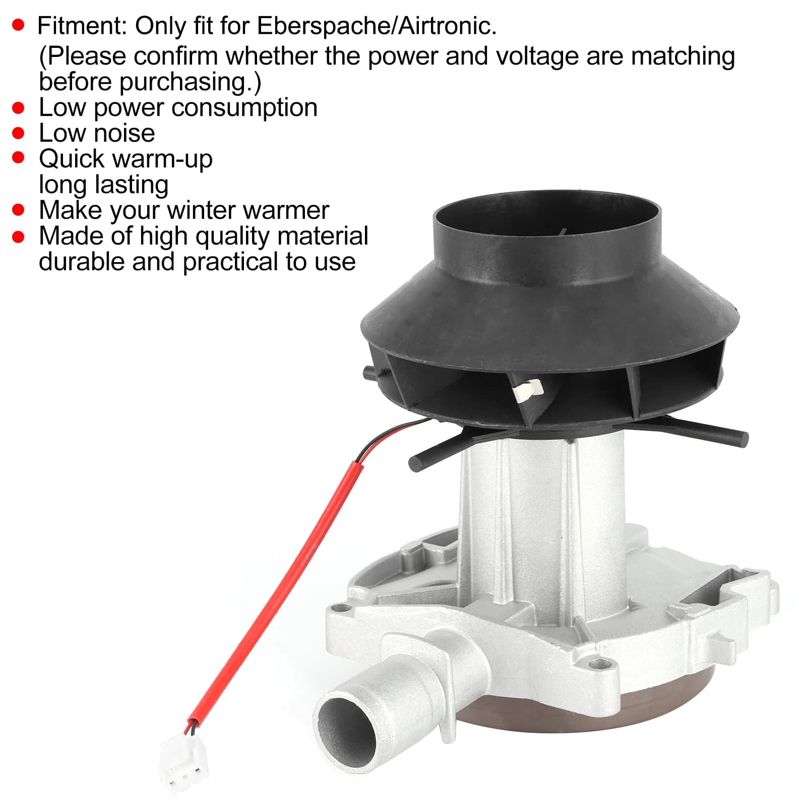 Moteur de soufflerie de combustion 5KW 12V pour chauffage à air de type Eberspacher/Airtronic