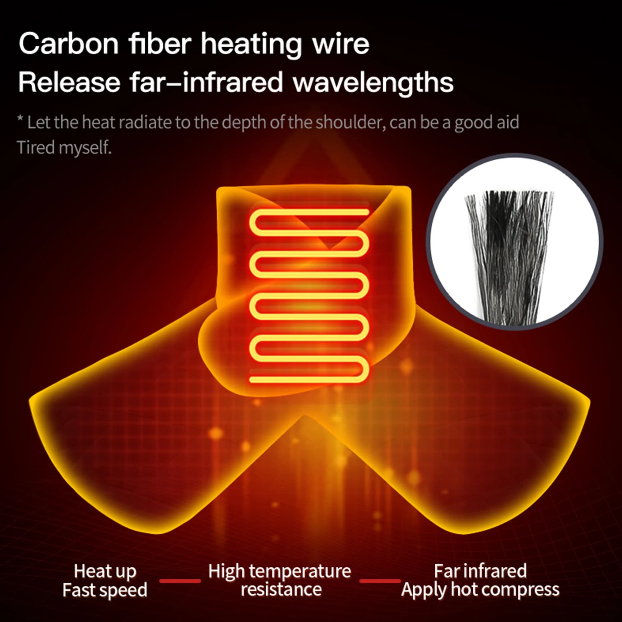 Enveloppe chauffante électrique pour les épaules, soulage la fatigue, chaleur pour les épaules et le cou, détente à domicile, 3 modes, protection bien-être