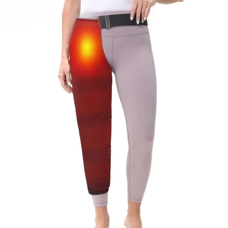 Attelles chauffantes pour jambes longues, chauffe-jambes électriques, coussinets chauffants pour cuisses, genoux, mollets et pieds, attelle de genou à taille réglable