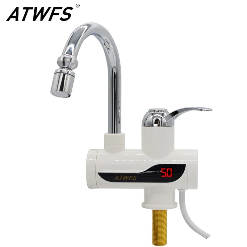 ATWFS 3000W chauffe-eau instantané sans réservoir robinet d'eau chaude électrique chauffage robinet
