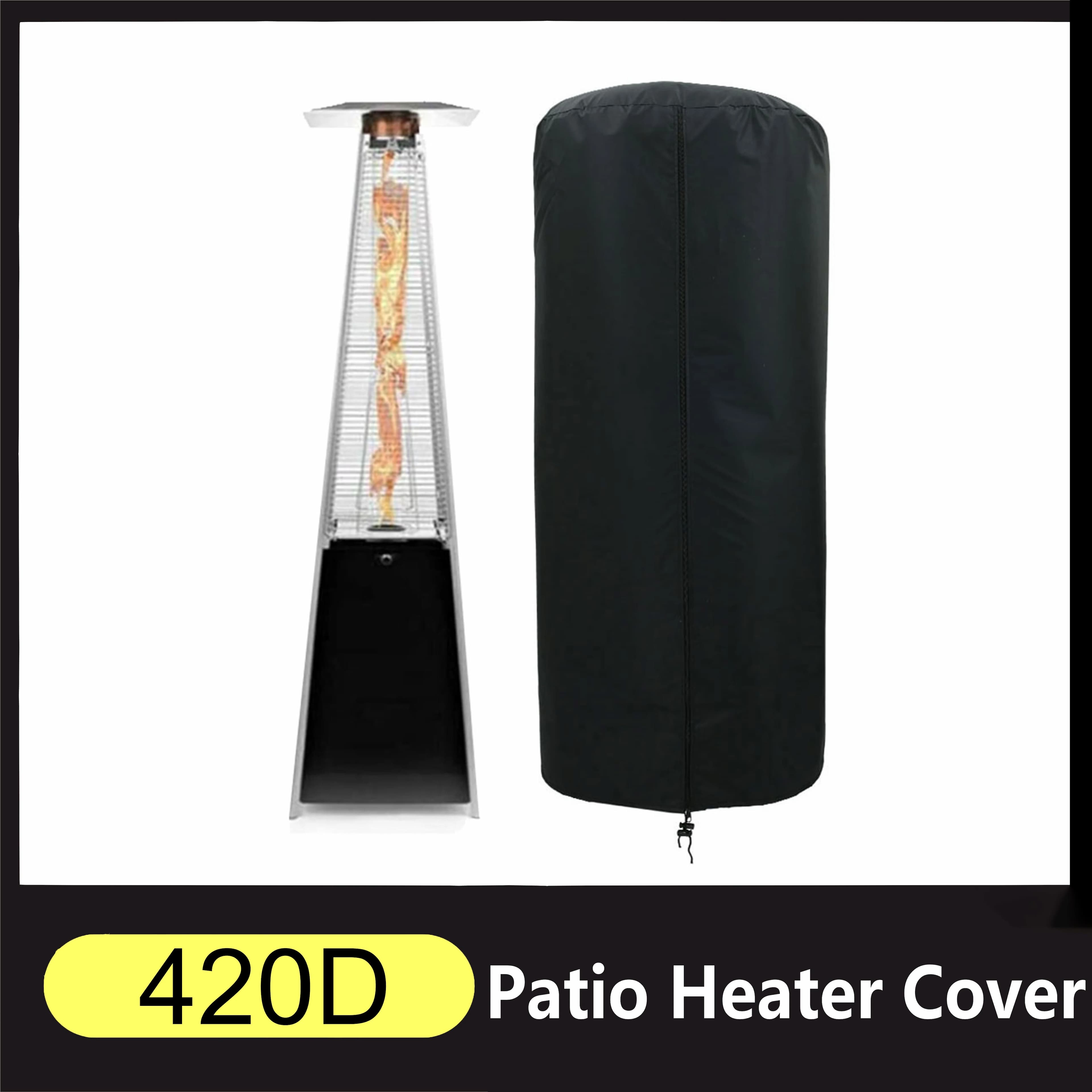 Couverture de chauffage de Patio extérieure étanche coupe-vent et anti-poussière pyramide verticale