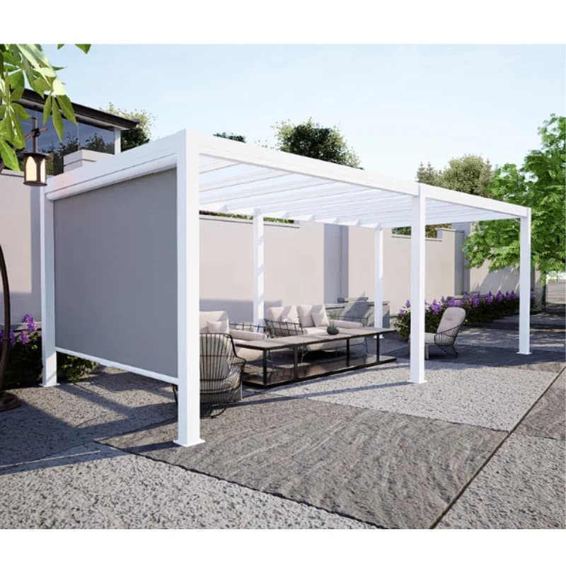 Auvent imperméable de toit extérieur personnalisé en polycarbonate, auvent de balcon de patio d'ordi