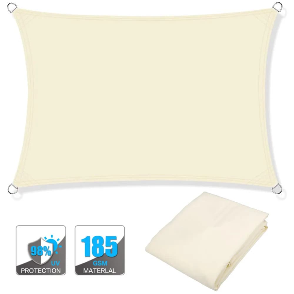 Tissu pare-soleil imperméable, auvent de balcon résistant à la pluie, protection solaire extérieure