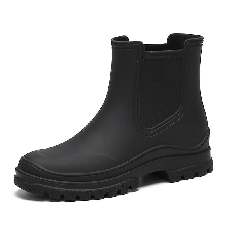 Bottines de pluie antidérapantes pour femmes, chaussures de pêche, de jardin, en caoutchouc, impermé