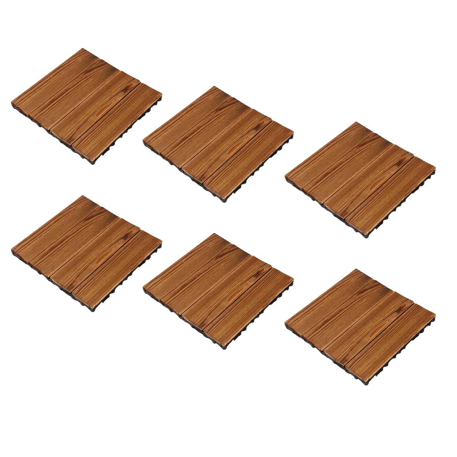 Carreaux de sol en bois pour terrasse extérieure, blocs de sol en bois, épissage à la corrosion 02/1