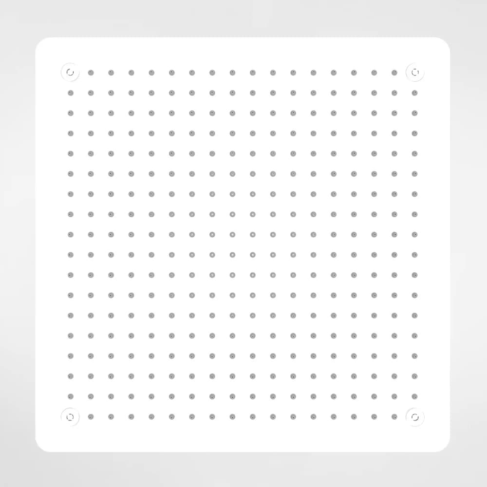 Relextime Pommeau de douche de plafond de luxe moderne carré dissimulé 500 mm en acier inoxydable SU