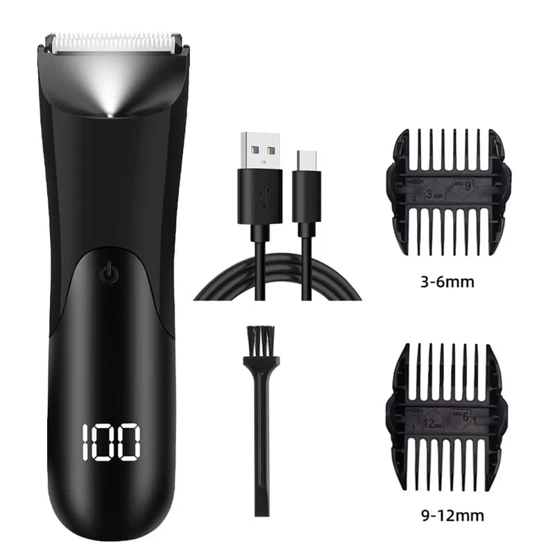 Tondeuse à cheveux pour hommes, tondeuse à boules électrique, comprend 2 accessoires de protection,