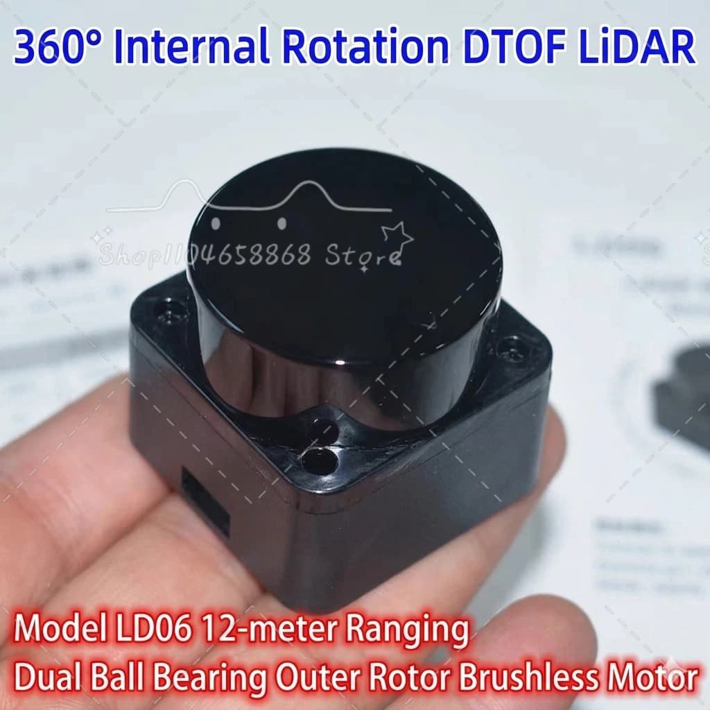 Module Lidar 360 ° Capteur de détection d'obstacles par radar DToF LD06 Mini, rotation interne, po