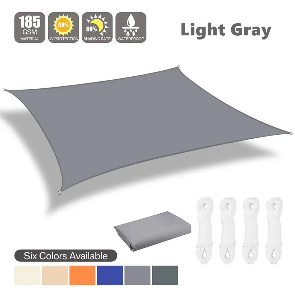 Voile d'ombrage imperméable, 2x3/3x4/4x5/5x6M, carré extérieur, rectangulaire, jardin, Patio, bloc U