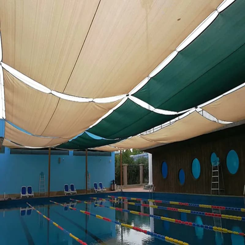 Voile d'ombrage rectangulaire en HDPE 3x4 m
