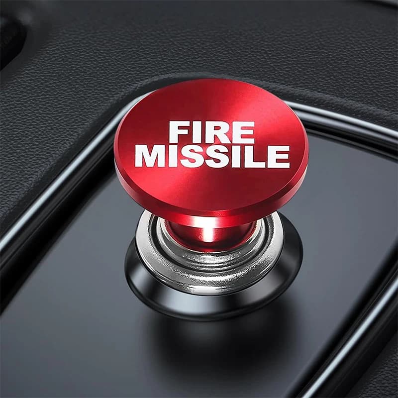 Allume-cigare de voiture Fire Missile, allume-cigare de véhicule en alliage d'aluminium Pop-Out, cigarette automatique à bouton-poussoir 12V pour SUV