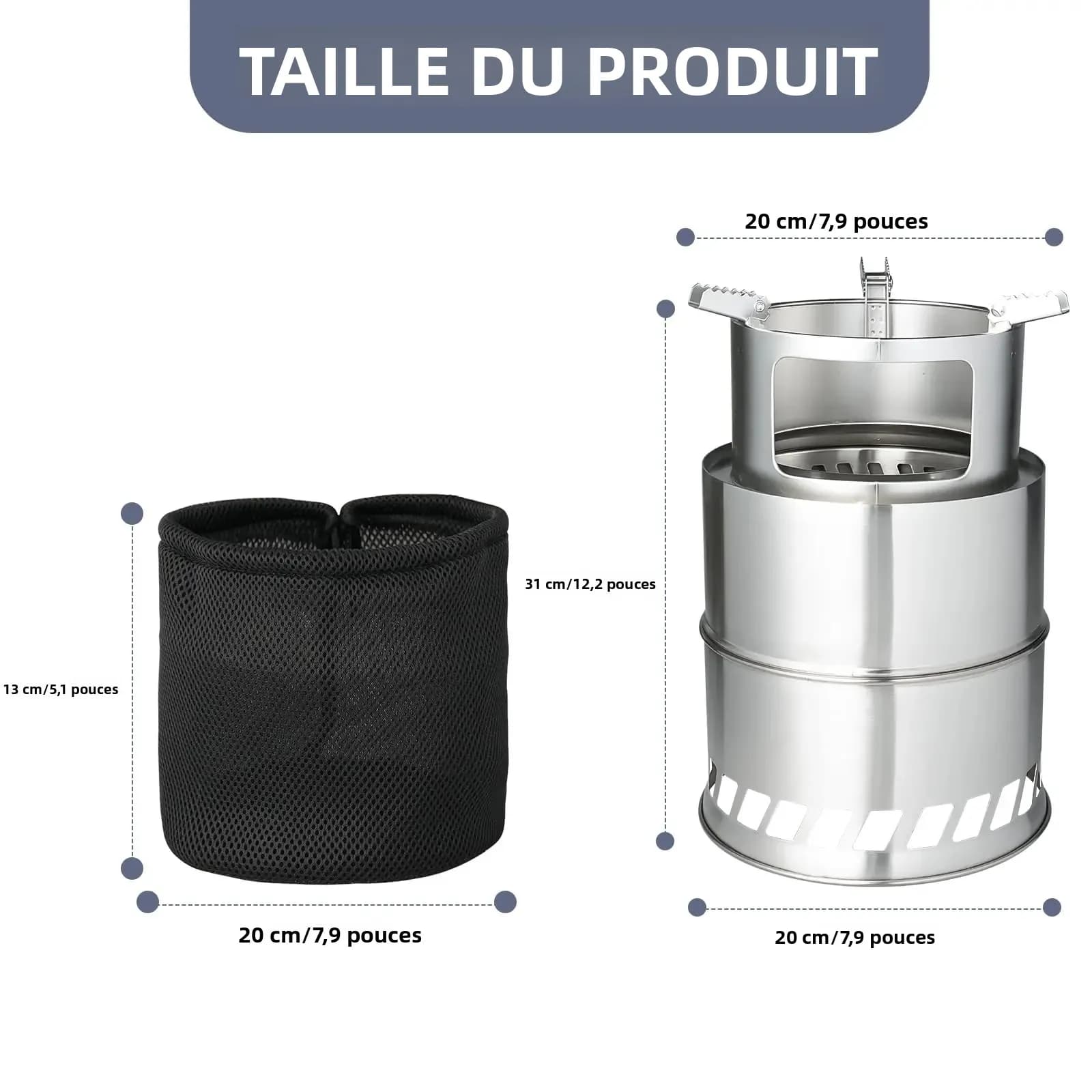 Poêle à bois de Camping