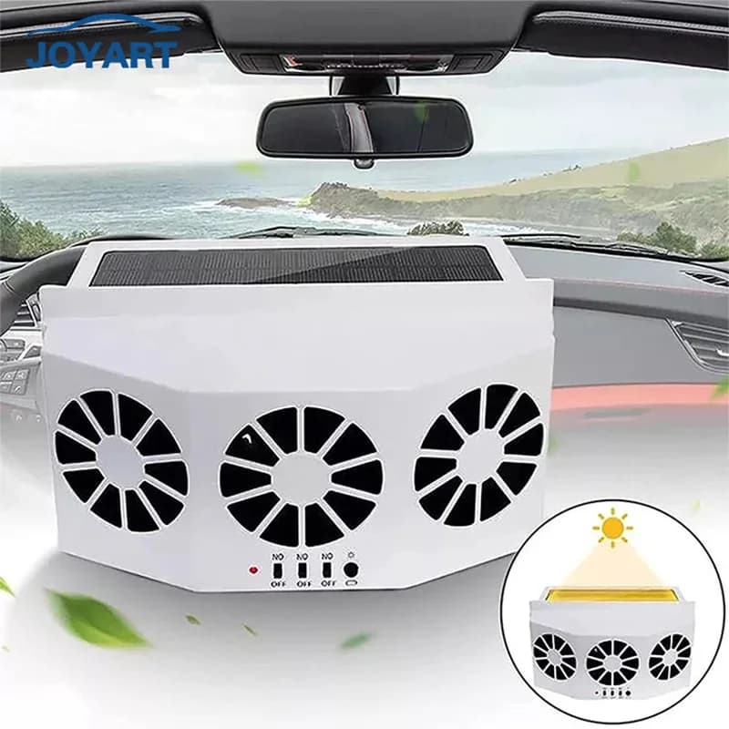 Système de refroidissement automobile, panneau solaire, ventilateur d'évacuation pour fenêtre de voiture, ventilateur de ventilation pour sortie d'air de voiture, échangeur de chaleur solaire