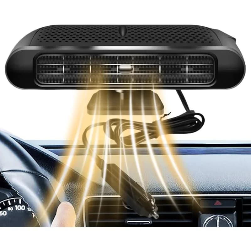 Chauffage de voiture Portable 12V 150W, ventilateur de chauffage électrique, dégivreur Rechargeable pour pare-brise, tableau de bord, berlines automobiles SUV