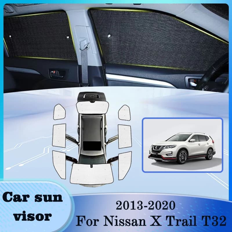 Pour Nissan X Trail Rogue T32 2013-2020 Pare-soleil Pare-brise Anti-UV Visière Intérieur De Voiture Fenêtre Pare-brise Surround Visière Pièces De Voiture