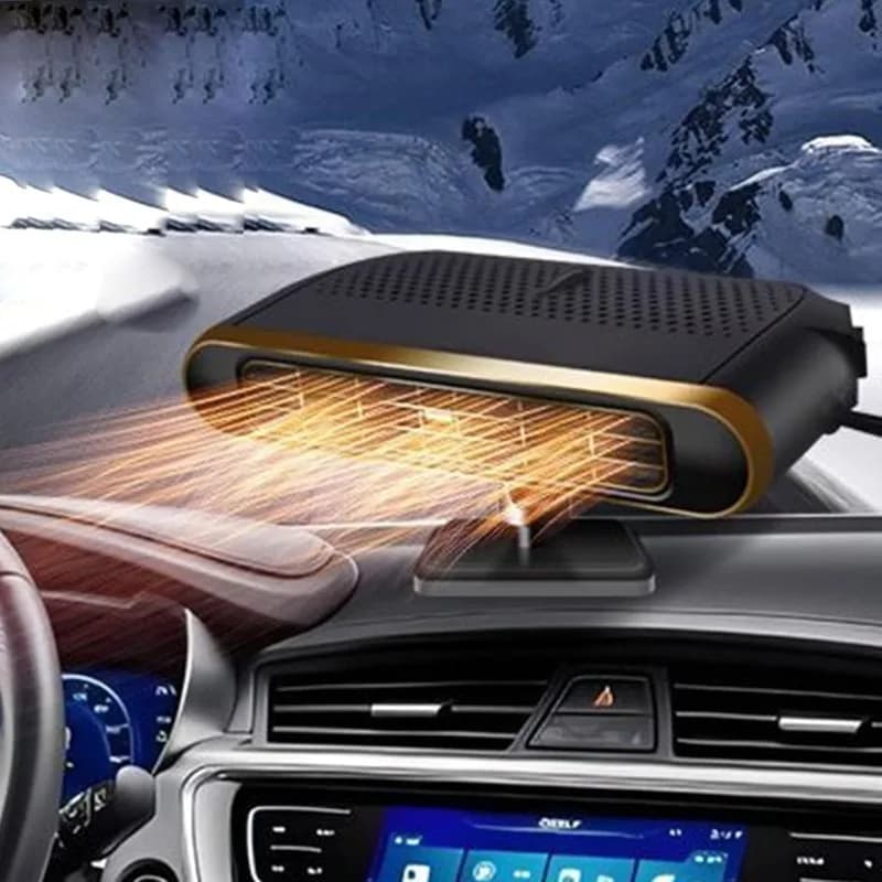 Chauffage de voiture Portable 12V 150W, ventilateur de chauffage électrique, dégivreur Rechargeable pour pare-brise, tableau de bord, berlines automobiles SUV
