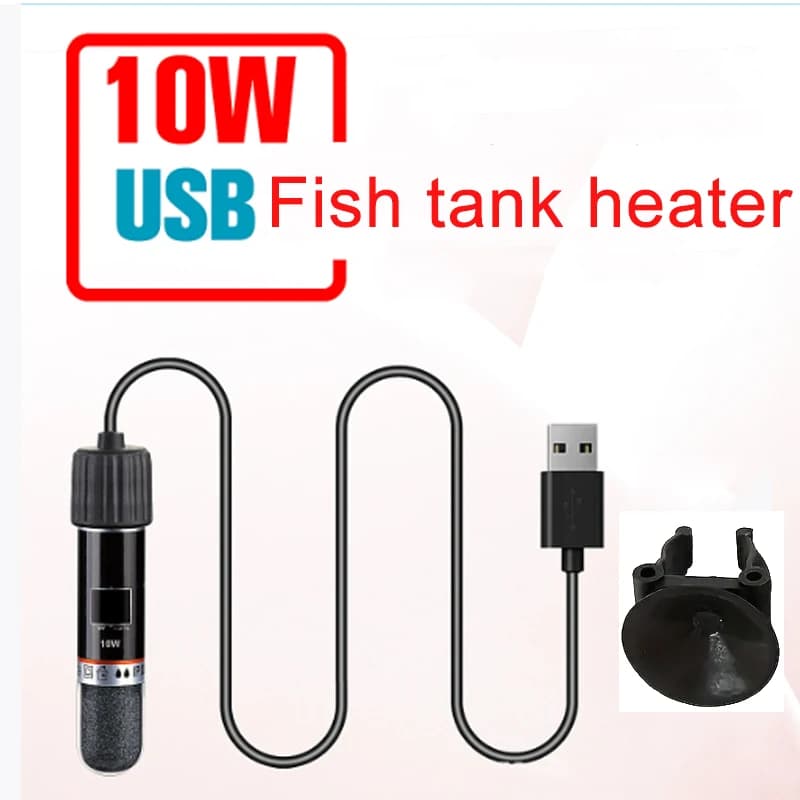 Chauffage submersible pour Aquarium, température constante, sûr et Explosion pour Aquariums d'eau douce et marins, 10W 5V