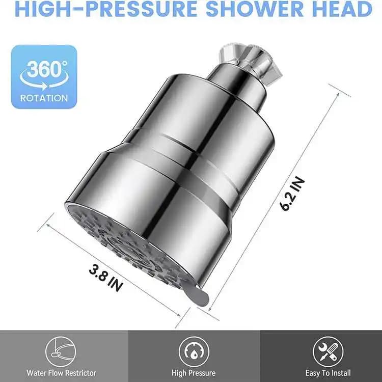 Pommeau de douche à 3 modes de pulvérisation réglables, haute pression, grand débit, portable, pour la maison, l'hôtel, la salle de bain