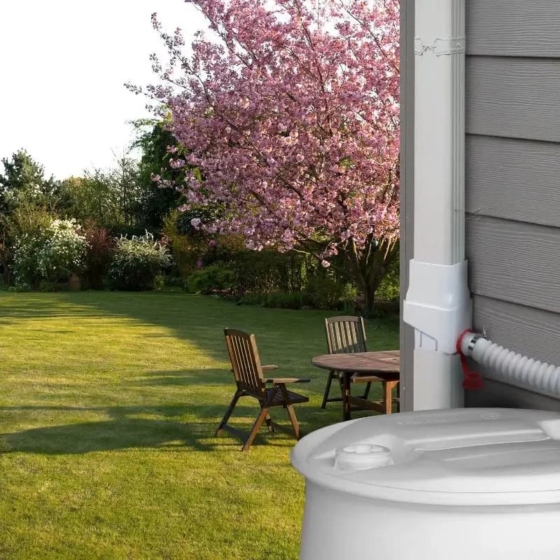 1 ensemble de déviateurs d'eau de pluie pour gouttières - Système de drainage de gouttière facile à installer avec tuyaux flexibles (14,1 po à 50,2 po)
