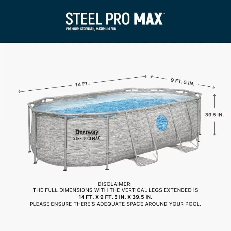 Piscine hors sol ovale Bestway Power Steel Swim Vista