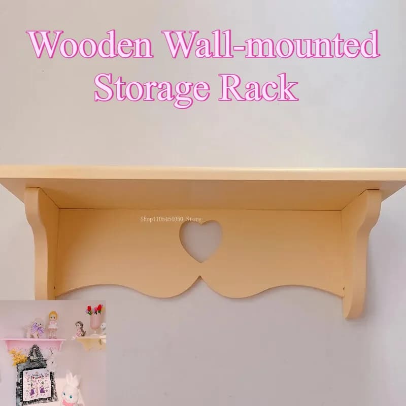 Étagère murale en bois pour chambre et salon, décoration murale, rangement auxiliaire pour petits objets, vêtements et chapeaux