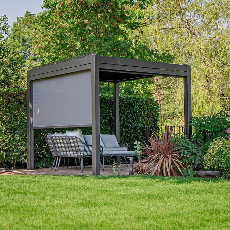 Pergola bioclimatique en aluminium 3x3m/10x10 pieds