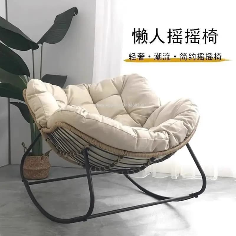 Fauteuil inclinable, canapé, chaise à bascule, salon, simple, loisirs, chambre à coucher, nid d'oiseau, extérieur, rond, chaise nid paresseux d'extérieur